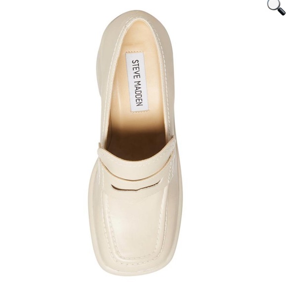 STEVE MADDEN FULFILL WOMENS LEATHER SQUARE TOE LOAFER HEELS - Picture 3 of 11